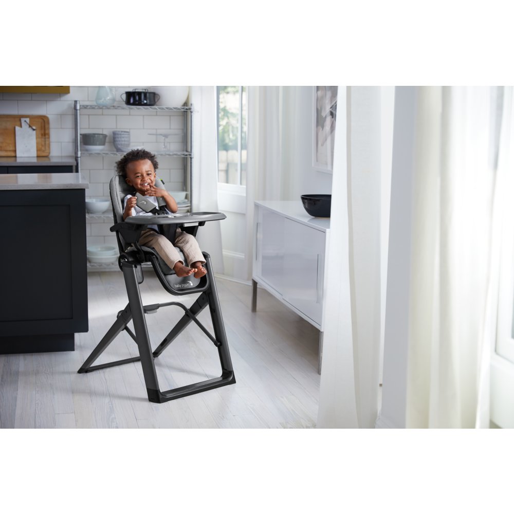 Child in high discount chair